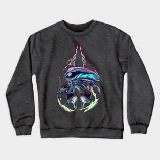 Impaled Alien (with Retro Logo on Reverse) Crewneck Sweatshirt